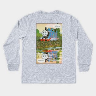 Thomas the Tank Engine Vintage Card Kids Long Sleeve T-Shirt